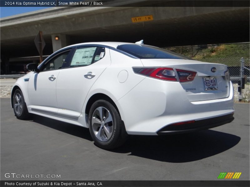 Snow White Pearl / Black 2014 Kia Optima Hybrid LX