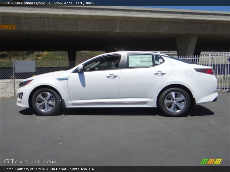 Snow White Pearl / Black 2014 Kia Optima Hybrid LX