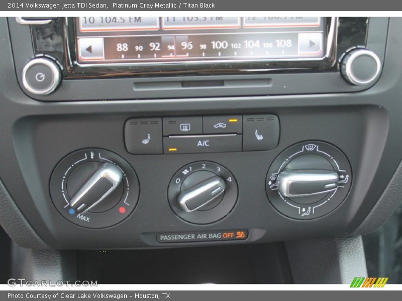 Platinum Gray Metallic / Titan Black 2014 Volkswagen Jetta TDI Sedan
