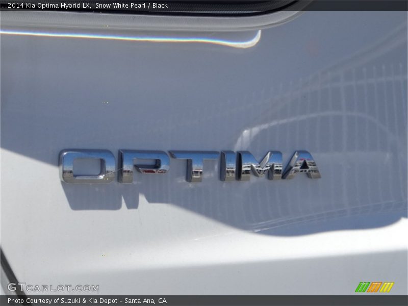 Snow White Pearl / Black 2014 Kia Optima Hybrid LX