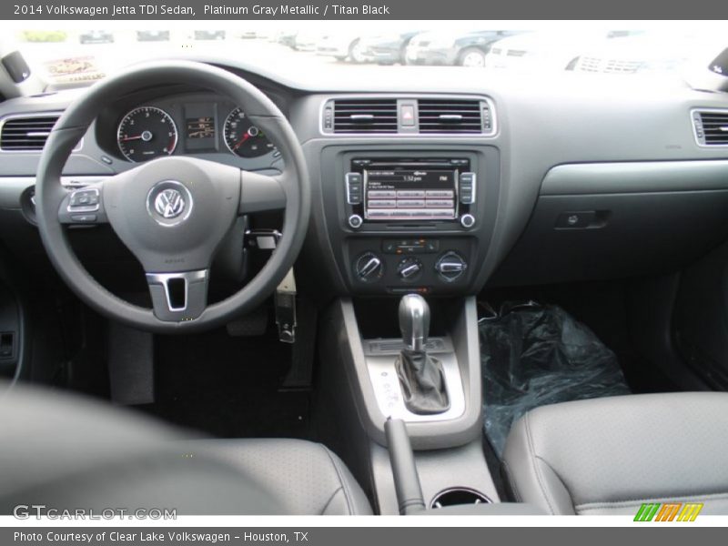 Platinum Gray Metallic / Titan Black 2014 Volkswagen Jetta TDI Sedan