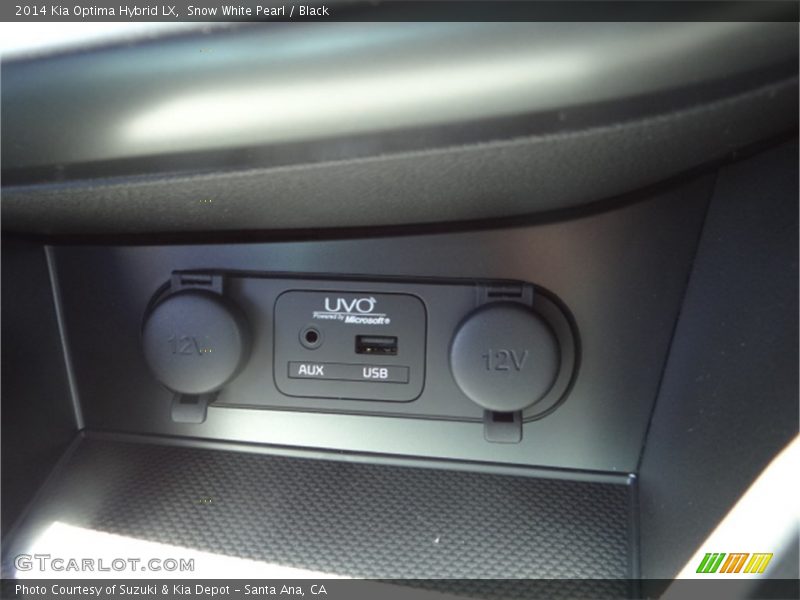 Snow White Pearl / Black 2014 Kia Optima Hybrid LX