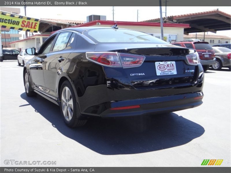 Ebony Black / Black 2014 Kia Optima Hybrid EX