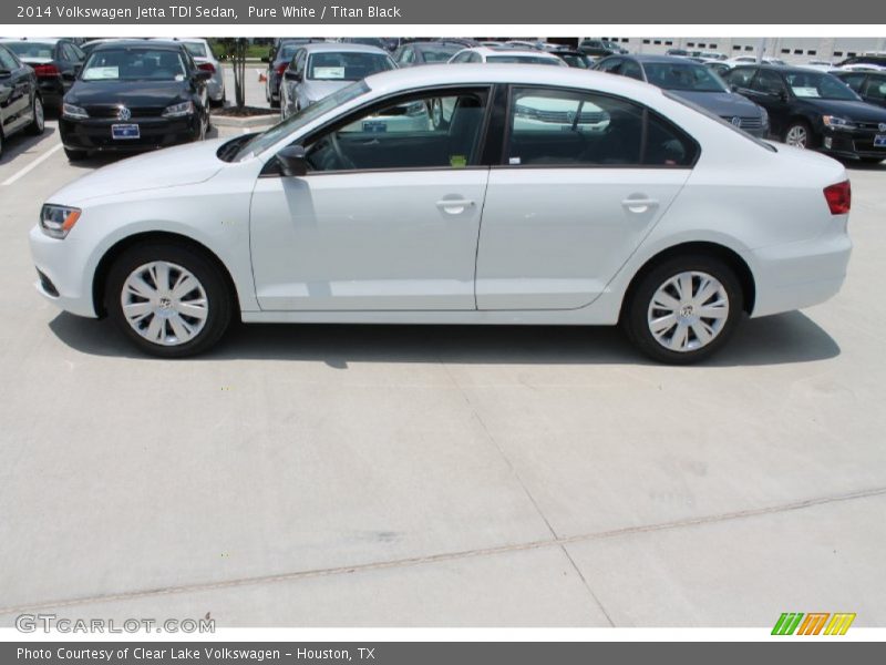 Pure White / Titan Black 2014 Volkswagen Jetta TDI Sedan