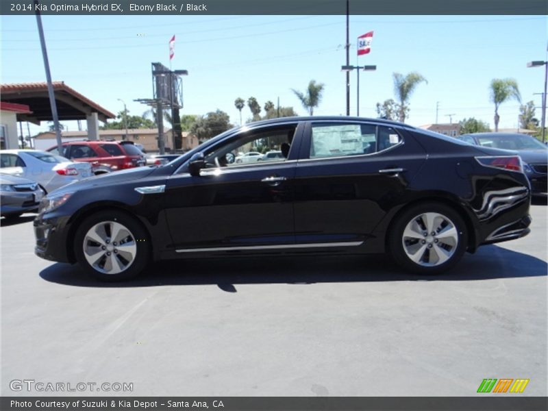 Ebony Black / Black 2014 Kia Optima Hybrid EX