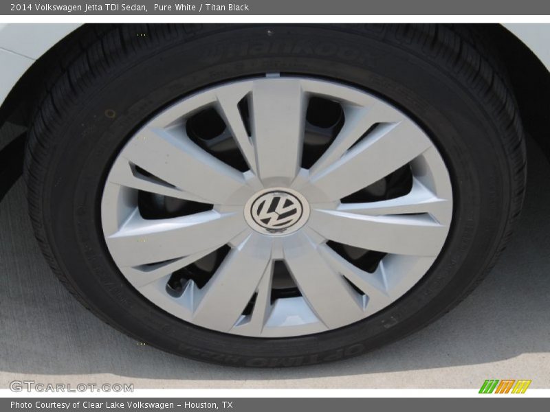 Pure White / Titan Black 2014 Volkswagen Jetta TDI Sedan