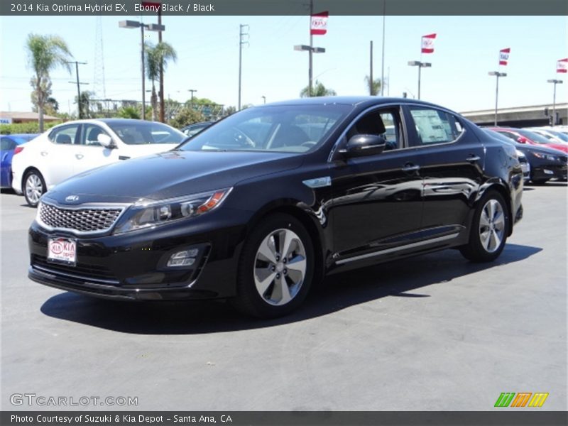 Ebony Black / Black 2014 Kia Optima Hybrid EX