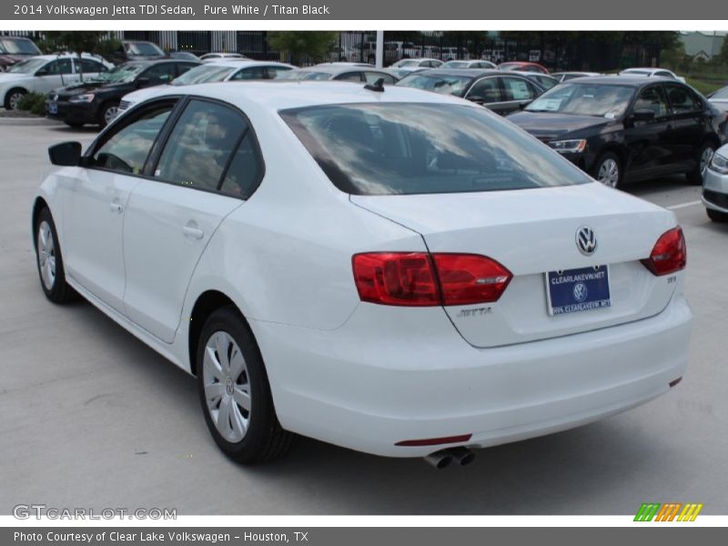 Pure White / Titan Black 2014 Volkswagen Jetta TDI Sedan
