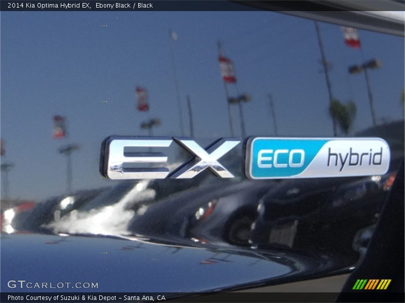 Ebony Black / Black 2014 Kia Optima Hybrid EX