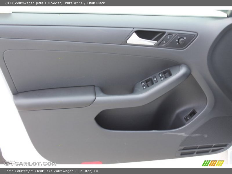 Pure White / Titan Black 2014 Volkswagen Jetta TDI Sedan