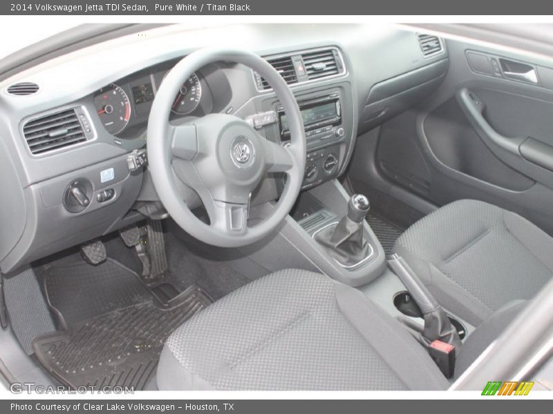 Pure White / Titan Black 2014 Volkswagen Jetta TDI Sedan