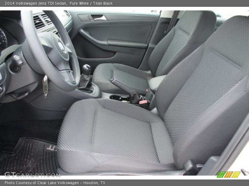 Pure White / Titan Black 2014 Volkswagen Jetta TDI Sedan