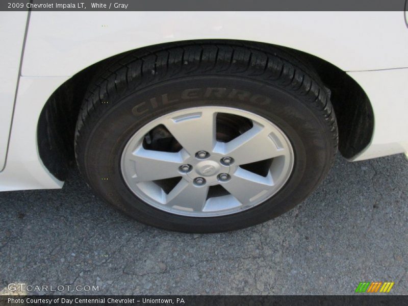 White / Gray 2009 Chevrolet Impala LT