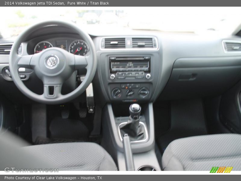 Pure White / Titan Black 2014 Volkswagen Jetta TDI Sedan