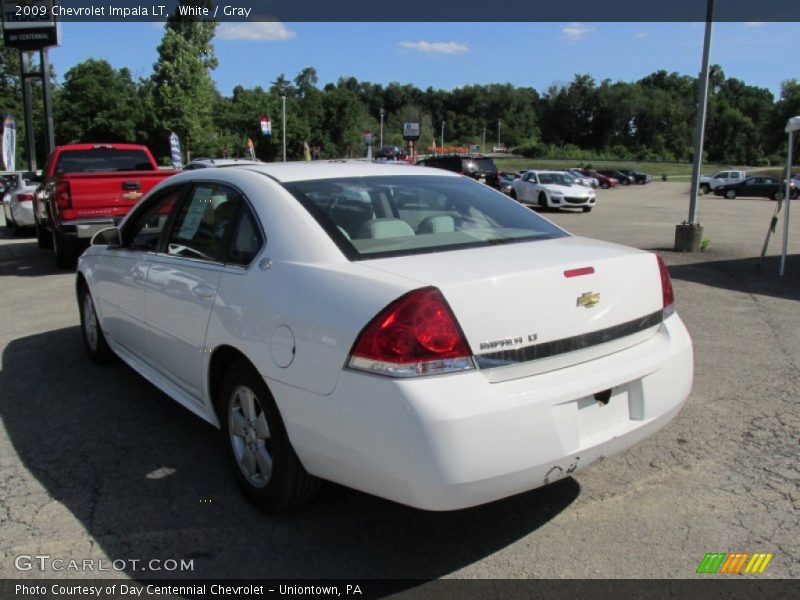 White / Gray 2009 Chevrolet Impala LT