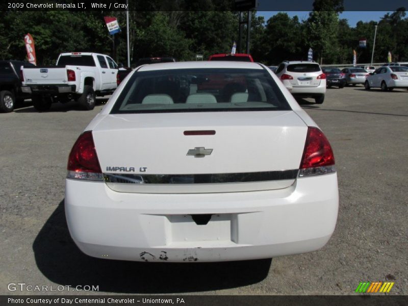 White / Gray 2009 Chevrolet Impala LT