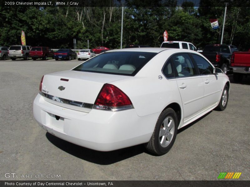 White / Gray 2009 Chevrolet Impala LT