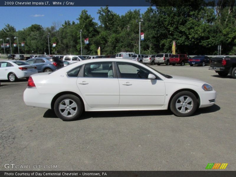 White / Gray 2009 Chevrolet Impala LT