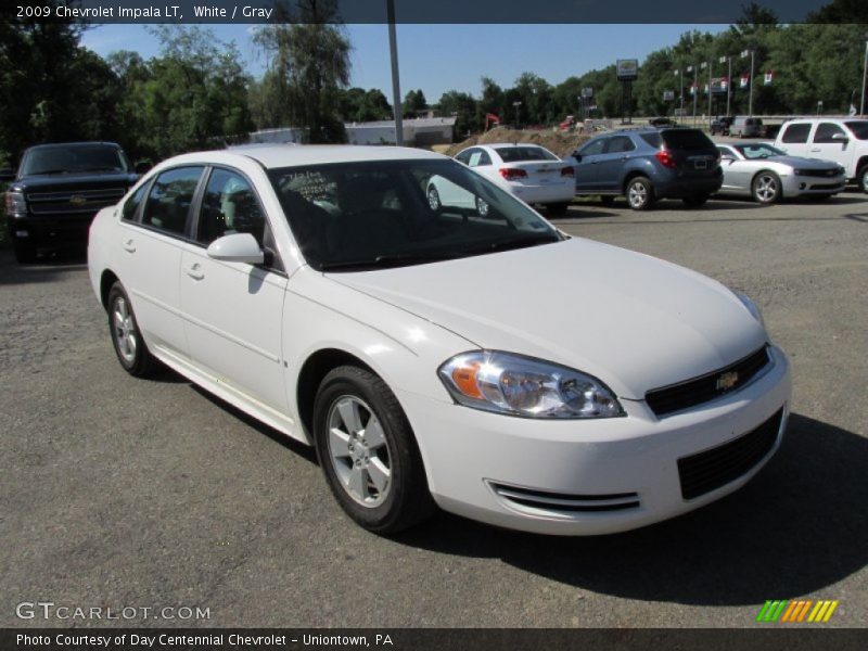 White / Gray 2009 Chevrolet Impala LT