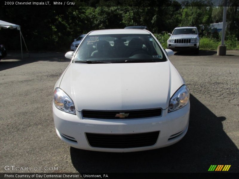 White / Gray 2009 Chevrolet Impala LT