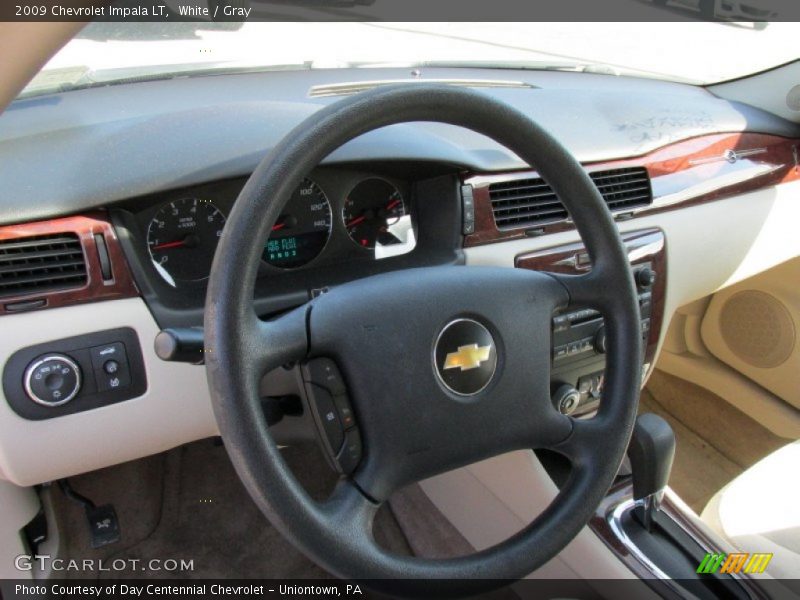 White / Gray 2009 Chevrolet Impala LT