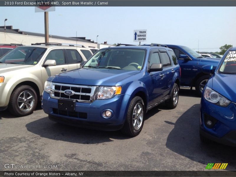 Sport Blue Metallic / Camel 2010 Ford Escape XLT V6 4WD