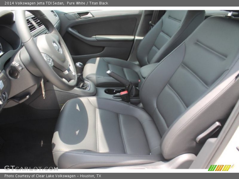 Pure White / Titan Black 2014 Volkswagen Jetta TDI Sedan
