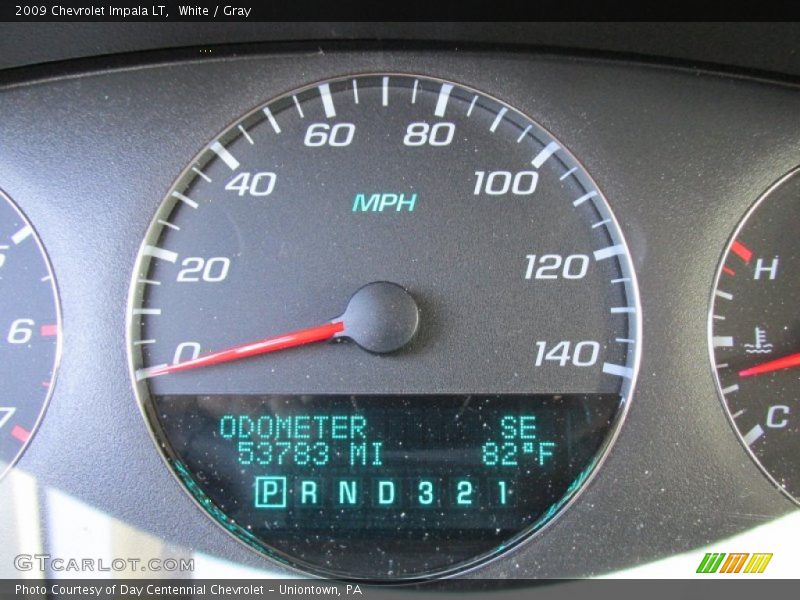 White / Gray 2009 Chevrolet Impala LT