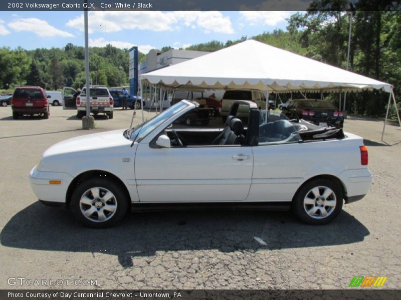 Cool White / Black 2002 Volkswagen Cabrio GLX