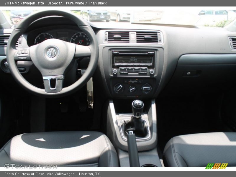 Pure White / Titan Black 2014 Volkswagen Jetta TDI Sedan