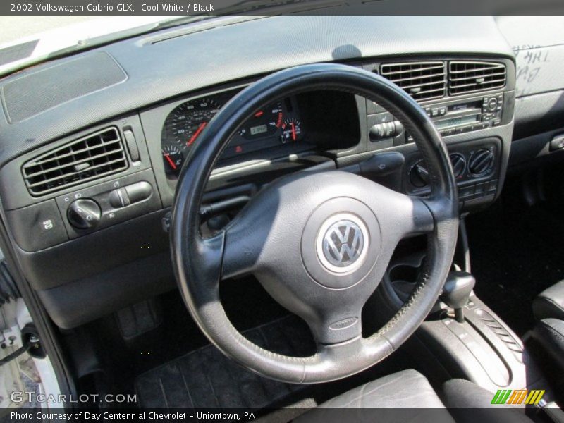 Cool White / Black 2002 Volkswagen Cabrio GLX