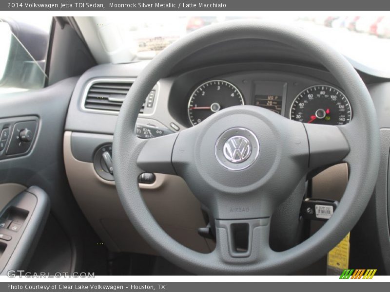 Moonrock Silver Metallic / Latte Macchiato 2014 Volkswagen Jetta TDI Sedan