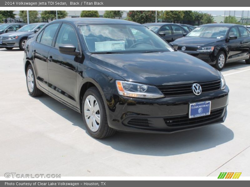 Black / Titan Black 2014 Volkswagen Jetta TDI Sedan