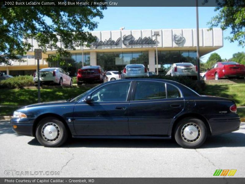 Ming Blue Metallic / Medium Gray 2002 Buick LeSabre Custom