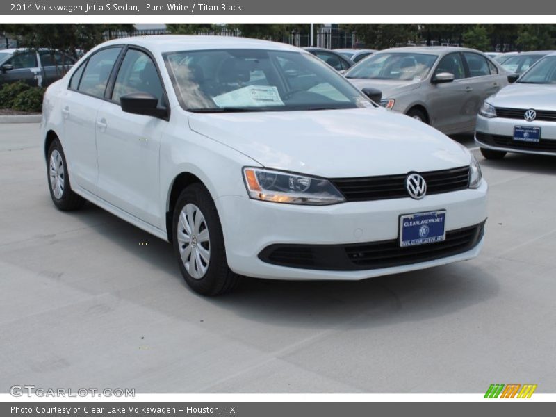 Pure White / Titan Black 2014 Volkswagen Jetta S Sedan