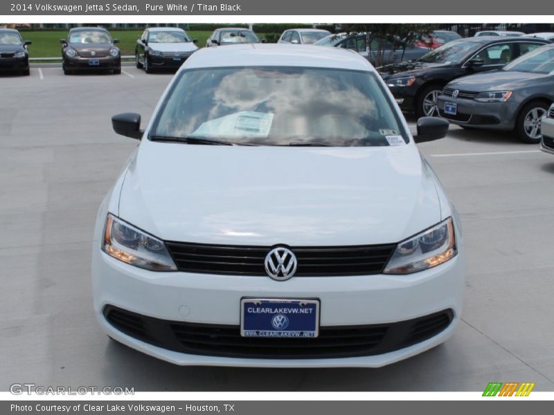 Pure White / Titan Black 2014 Volkswagen Jetta S Sedan
