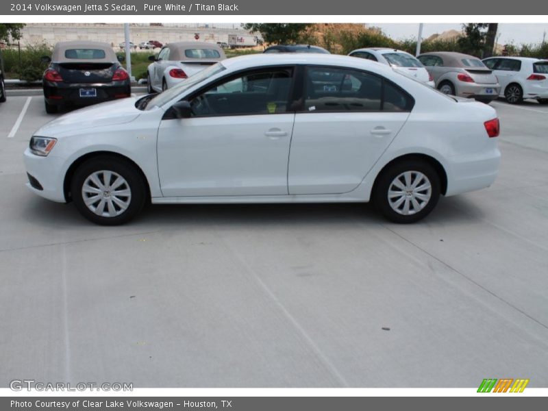 Pure White / Titan Black 2014 Volkswagen Jetta S Sedan