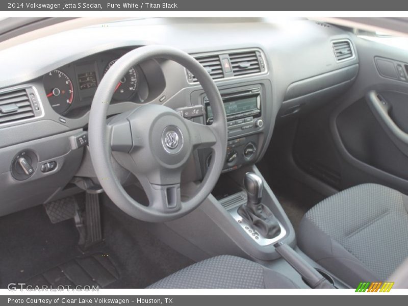 Pure White / Titan Black 2014 Volkswagen Jetta S Sedan