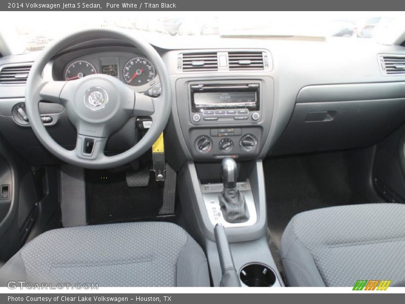 Pure White / Titan Black 2014 Volkswagen Jetta S Sedan