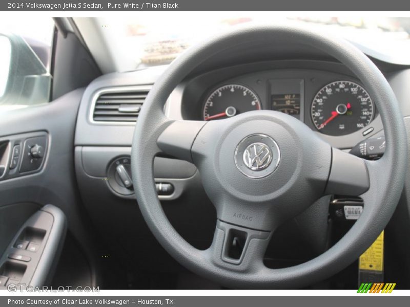 Pure White / Titan Black 2014 Volkswagen Jetta S Sedan