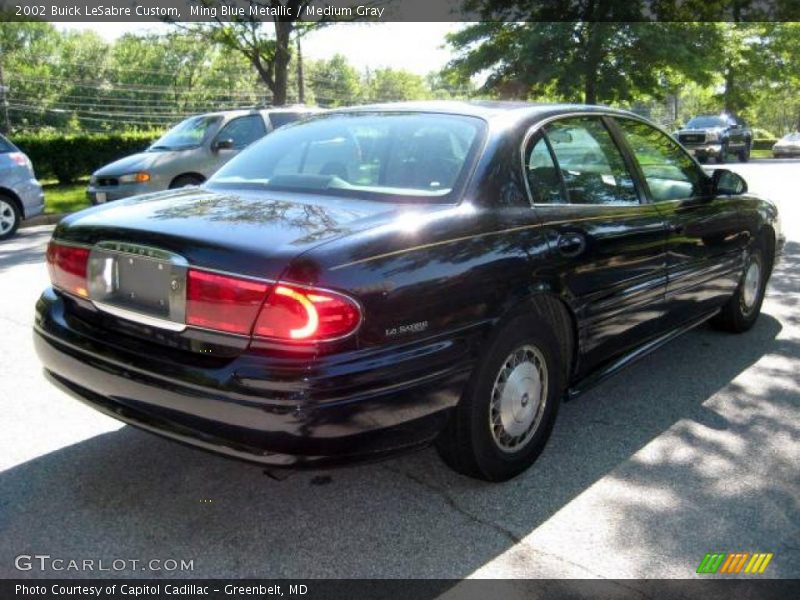 Ming Blue Metallic / Medium Gray 2002 Buick LeSabre Custom