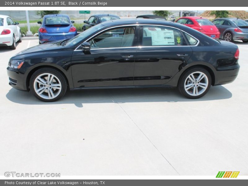 Black / Cornsilk Beige 2014 Volkswagen Passat 1.8T SE