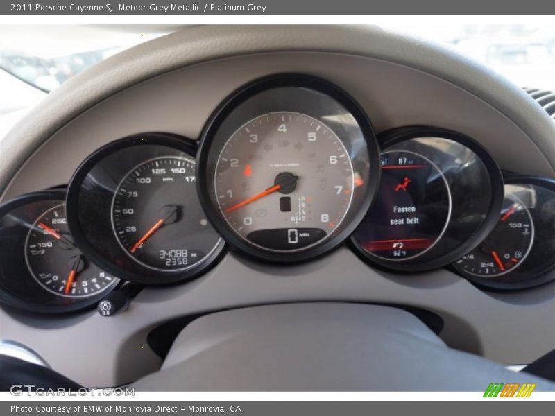 Meteor Grey Metallic / Platinum Grey 2011 Porsche Cayenne S