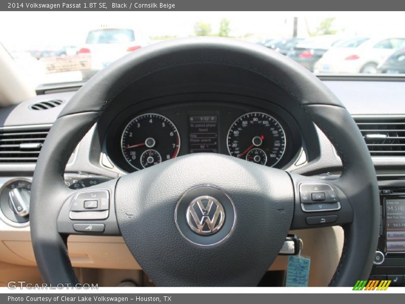 Black / Cornsilk Beige 2014 Volkswagen Passat 1.8T SE