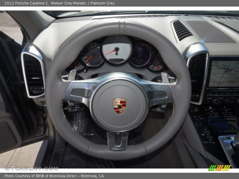 Meteor Grey Metallic / Platinum Grey 2011 Porsche Cayenne S