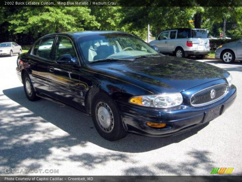 Ming Blue Metallic / Medium Gray 2002 Buick LeSabre Custom
