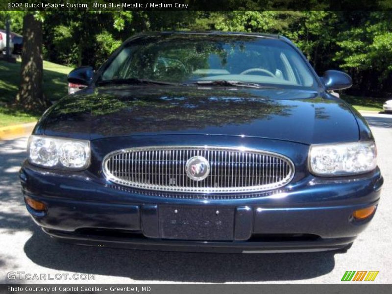 Ming Blue Metallic / Medium Gray 2002 Buick LeSabre Custom