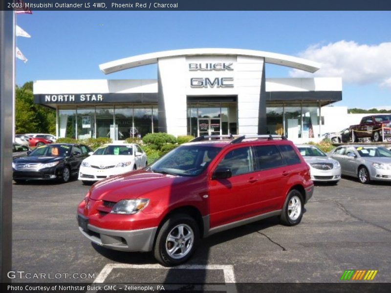 Phoenix Red / Charcoal 2003 Mitsubishi Outlander LS 4WD