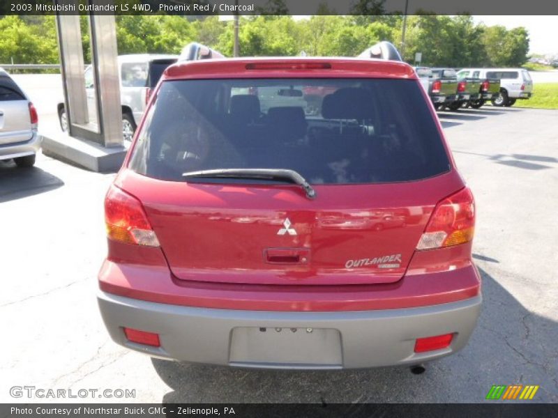 Phoenix Red / Charcoal 2003 Mitsubishi Outlander LS 4WD