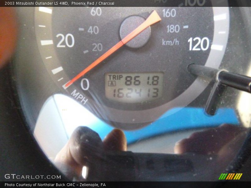Phoenix Red / Charcoal 2003 Mitsubishi Outlander LS 4WD